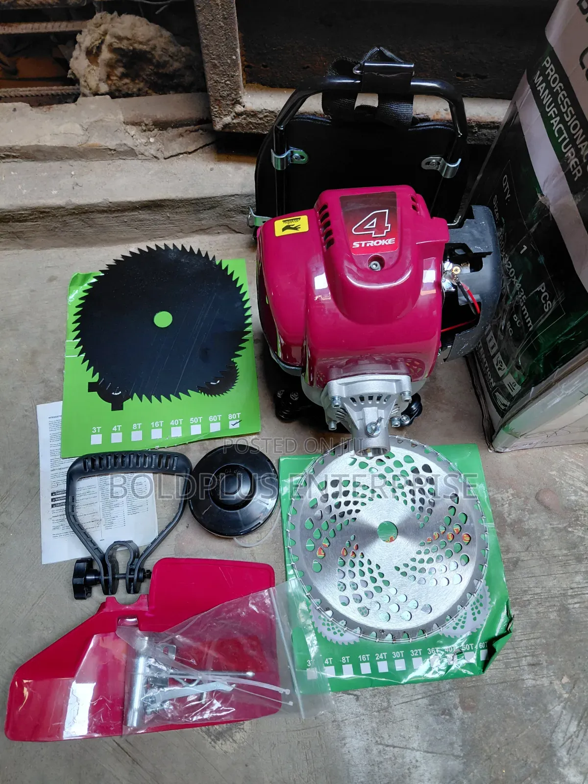 4 Stroke Brush Cutter Machine With Complete Accessories
