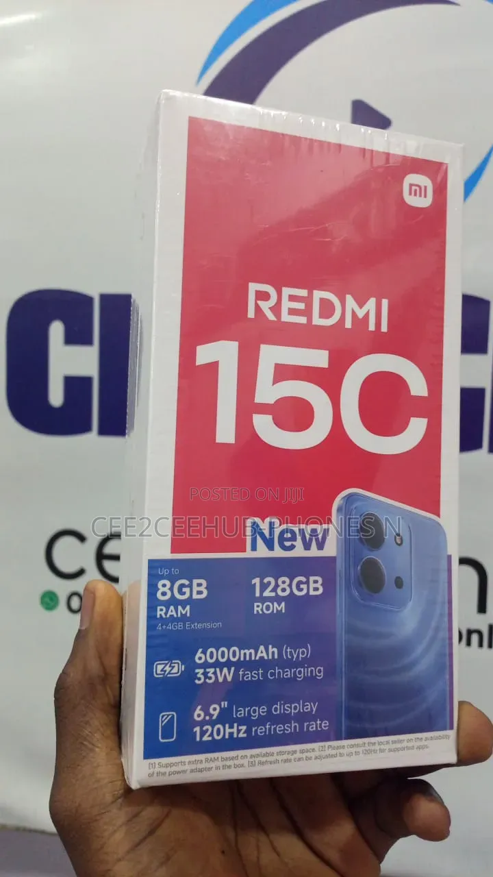 New Xiaomi Redmi 15C 4G 128 GB Black