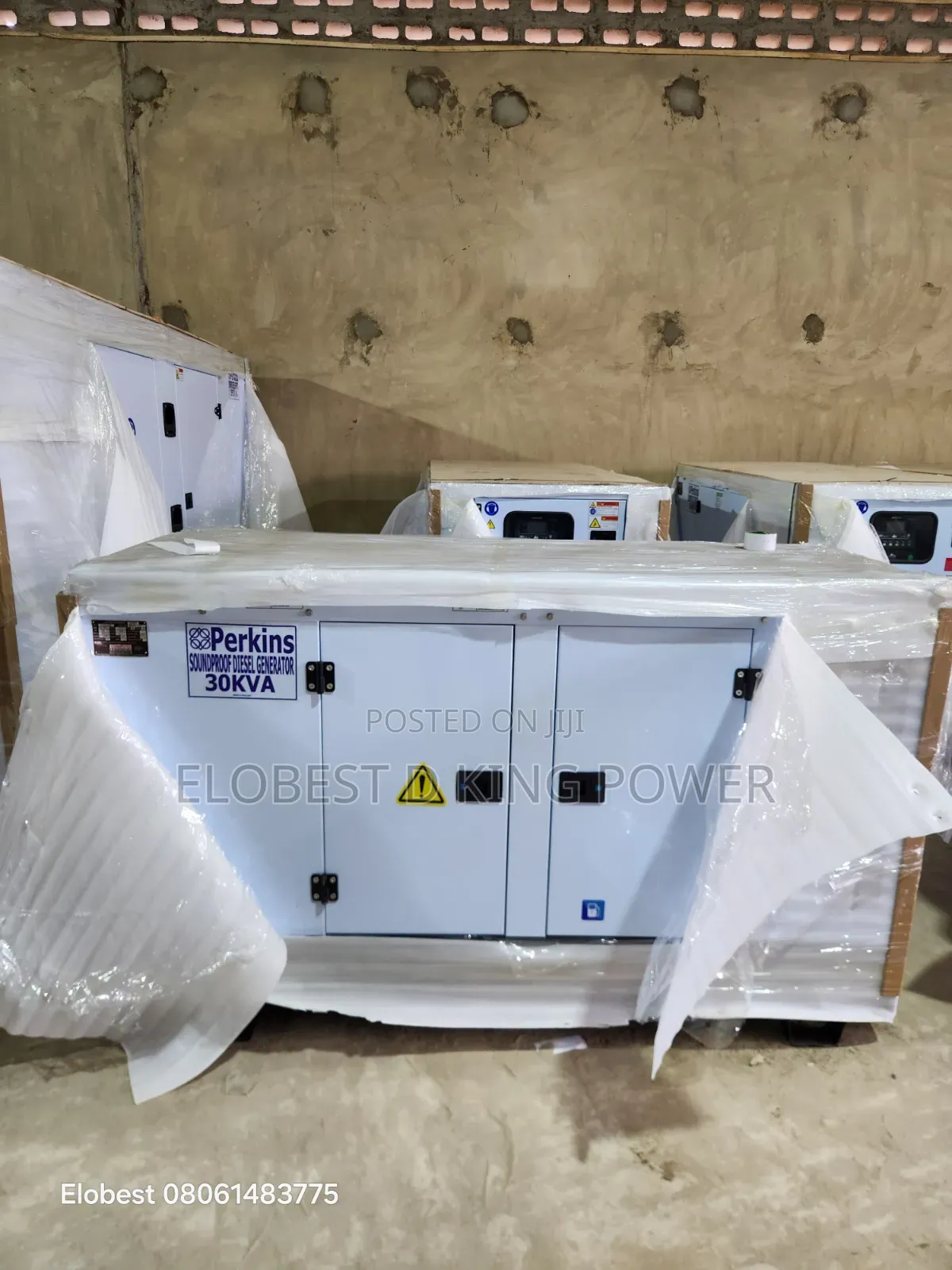 Brand New 30kva Perkins Diesel Soundproof Generator 5 Years Warranty