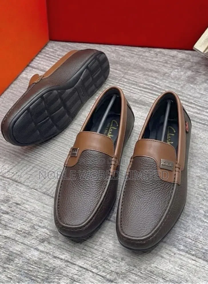 Clarks Brown Leather Shoes TEST 8p