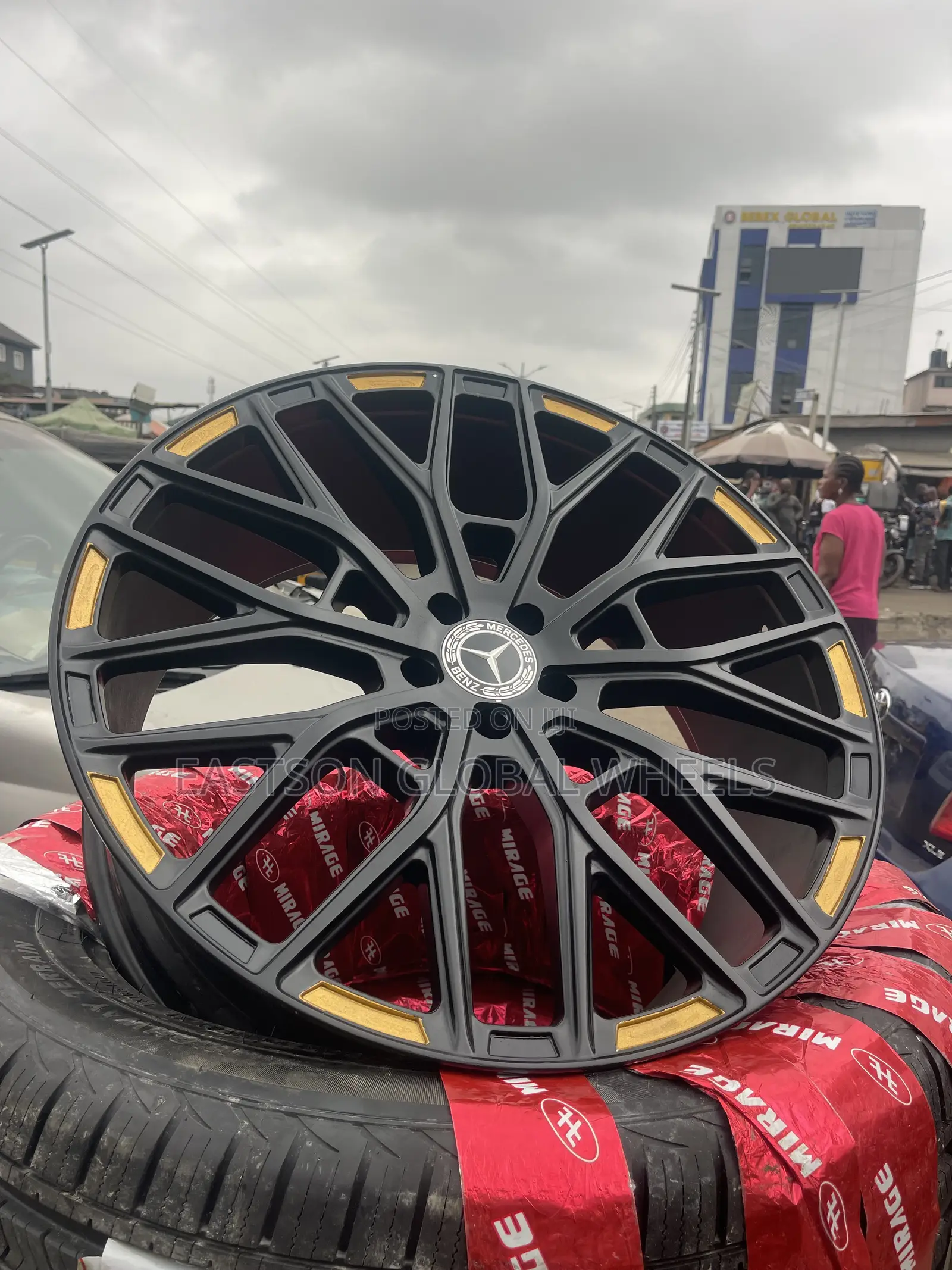 22-Inch Rim Original Tolks Black Spoke Design for Mercedes Benz GLE350