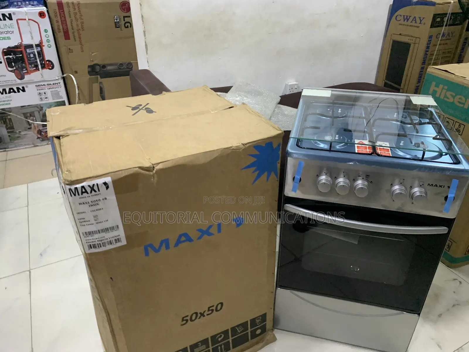 Maxi 5050 Inox Gas Cooker – Style Meets Everyday Cooking