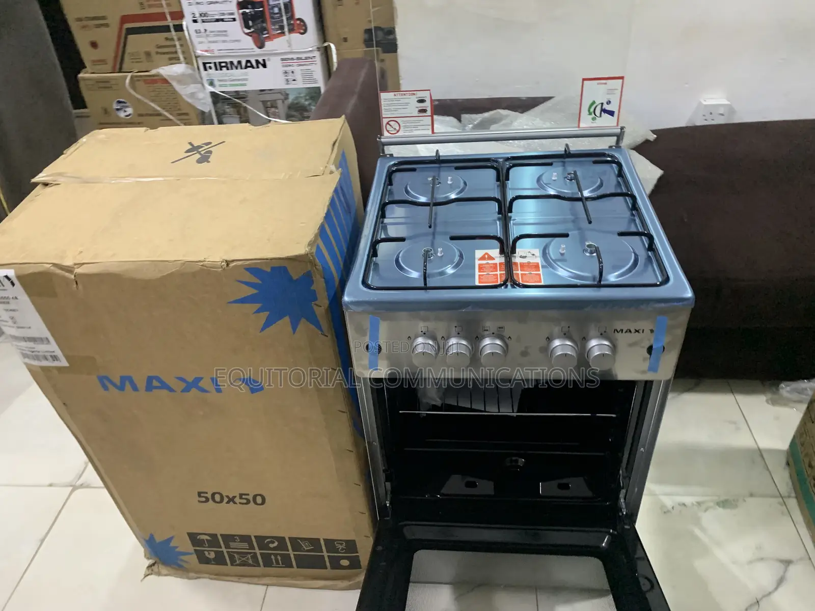 Maxi 5050 4B Gas Cooker – Smart Cooking Starts Here