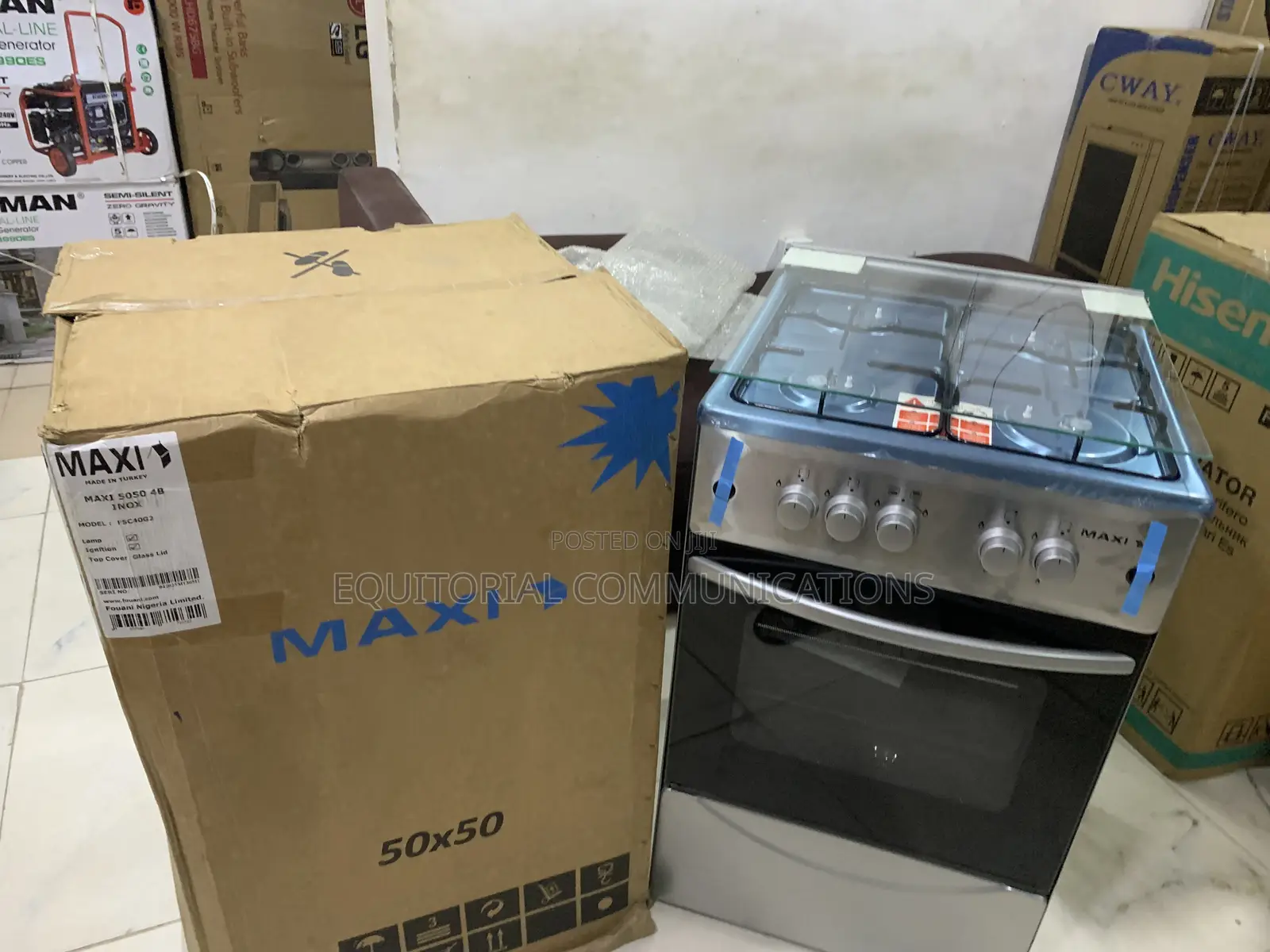 Maxi 5050 4B Gas Cooker – Smart Cooking Starts Here