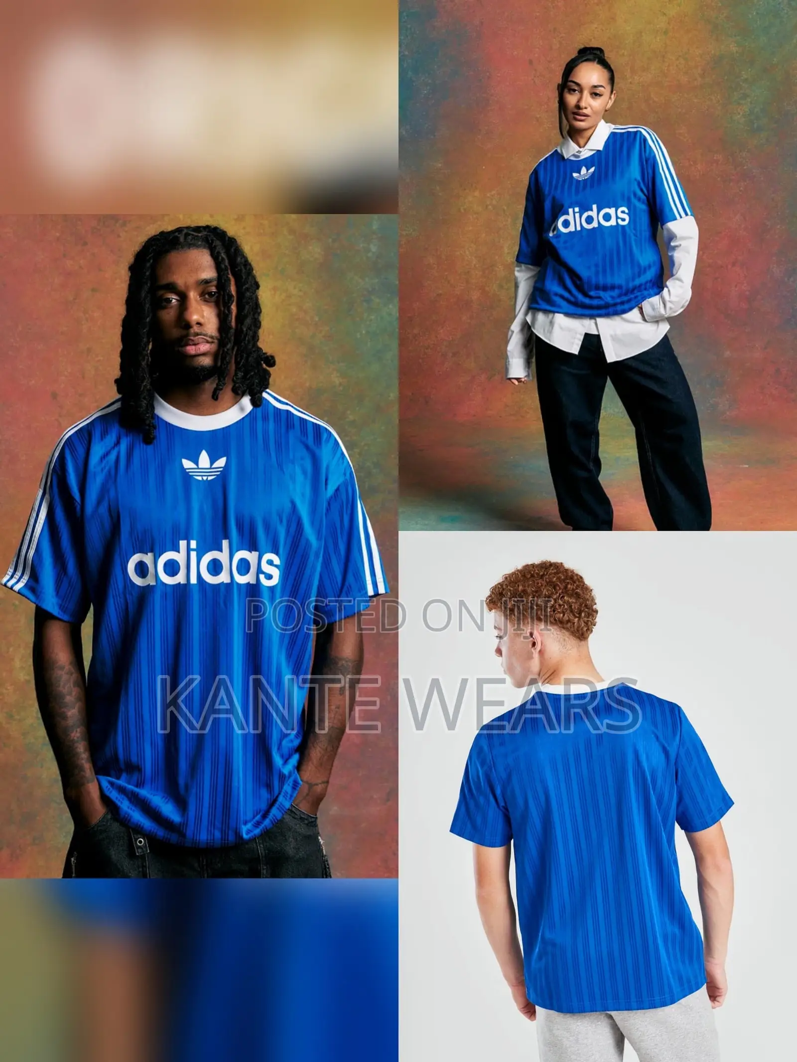 Adicolor Classic Jersey - Blue White Design