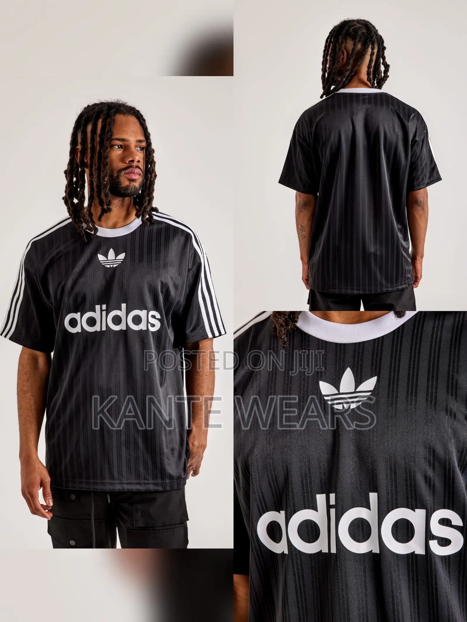 Adicolor Classic Jersey - Black White Design