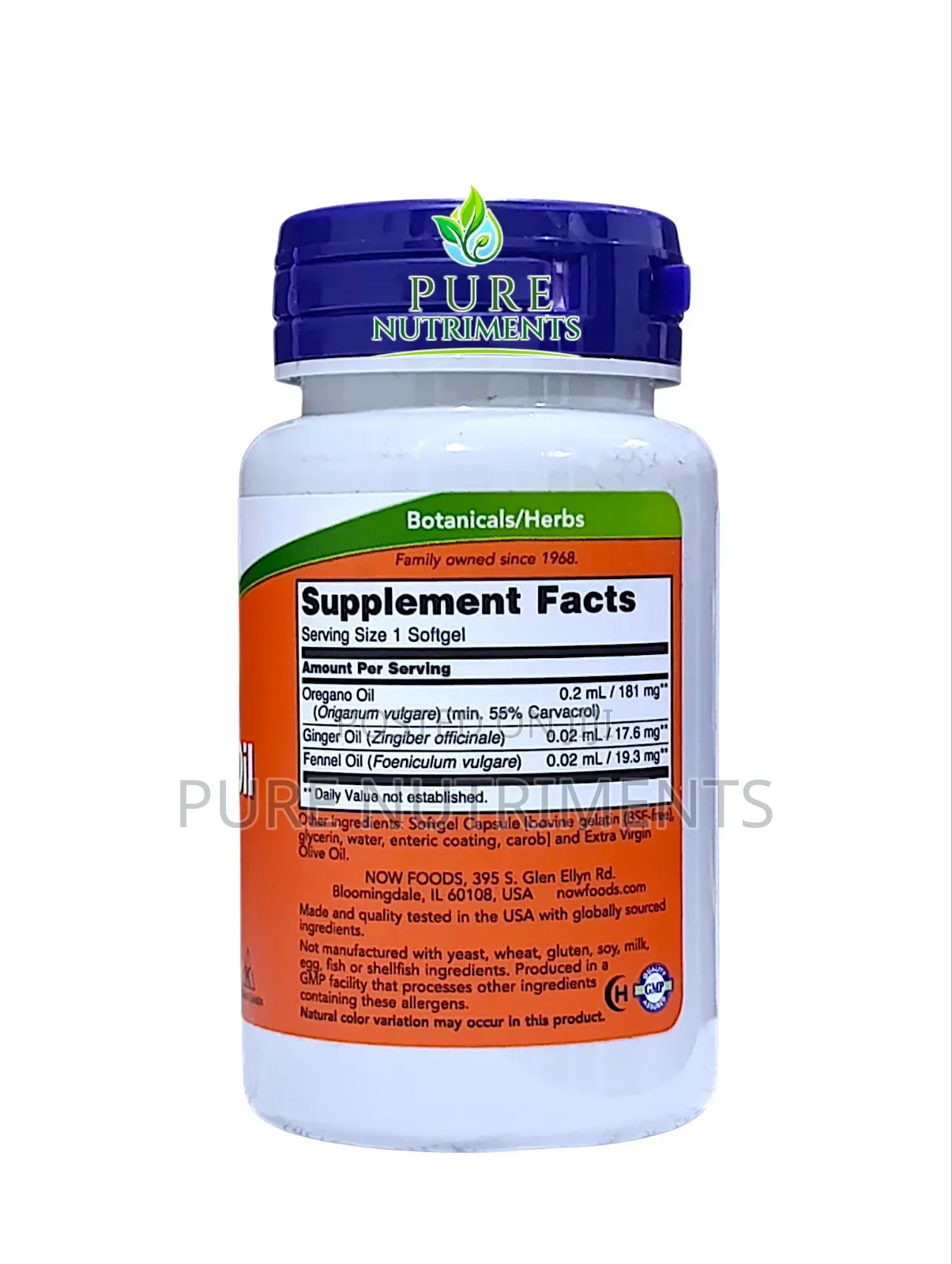 NOW Foods Oregano Oil 55% Carvacrol_ Gut Health