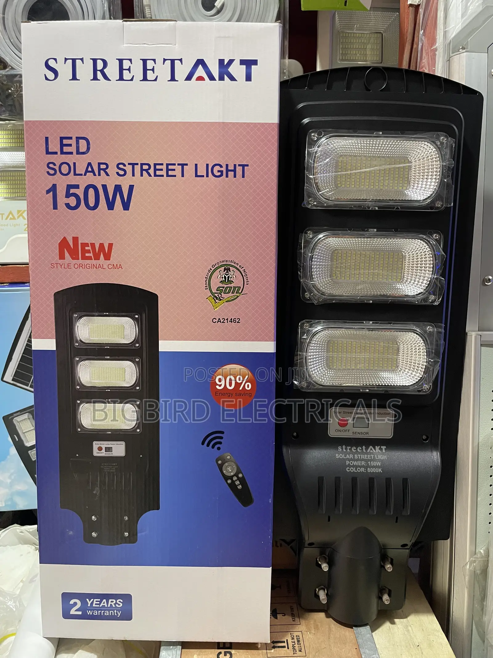 STREET AKT 150W LED Solar Street Light - 2 Years Warranty