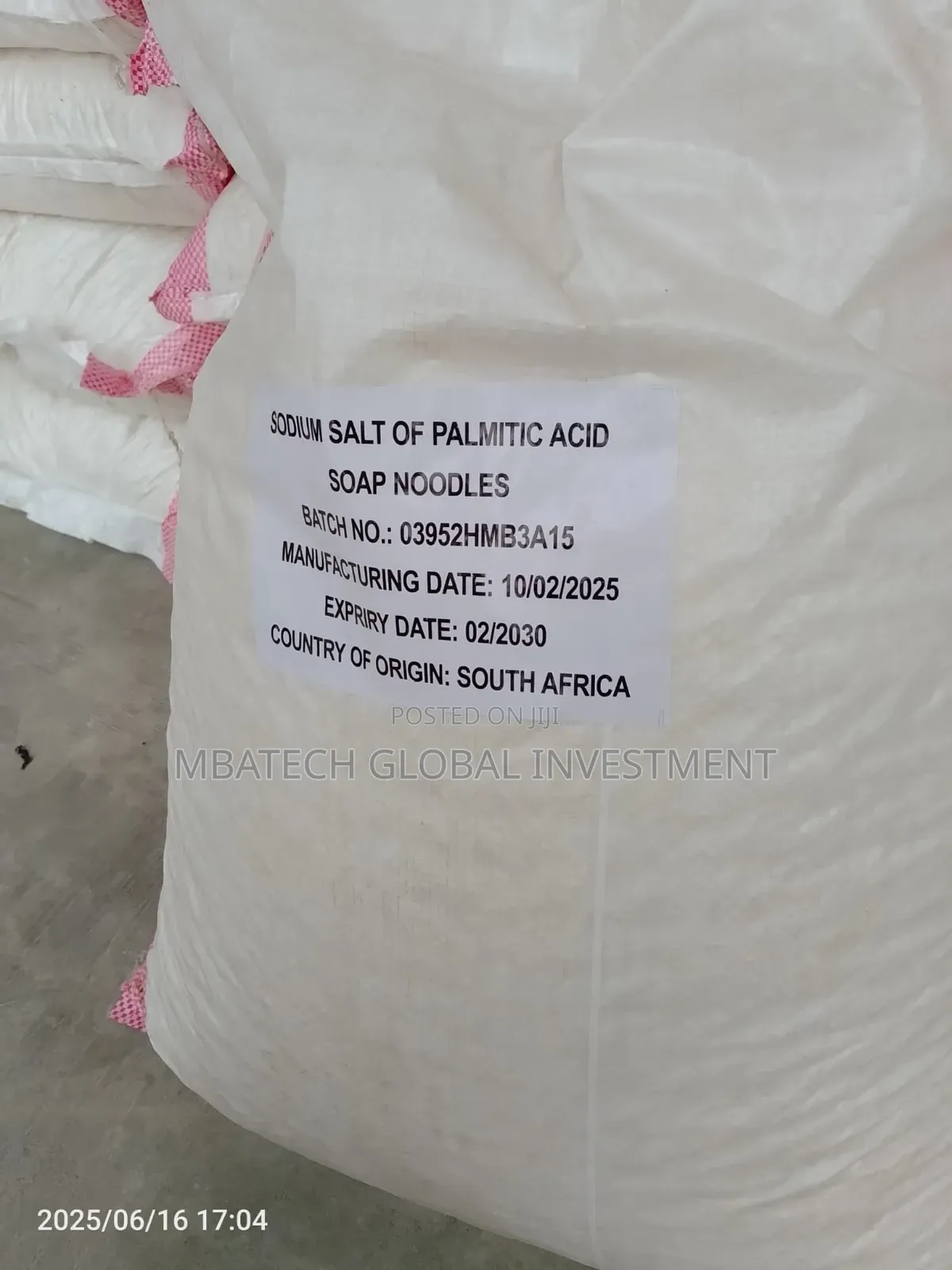 Sodium Salt of Palmitic Acid