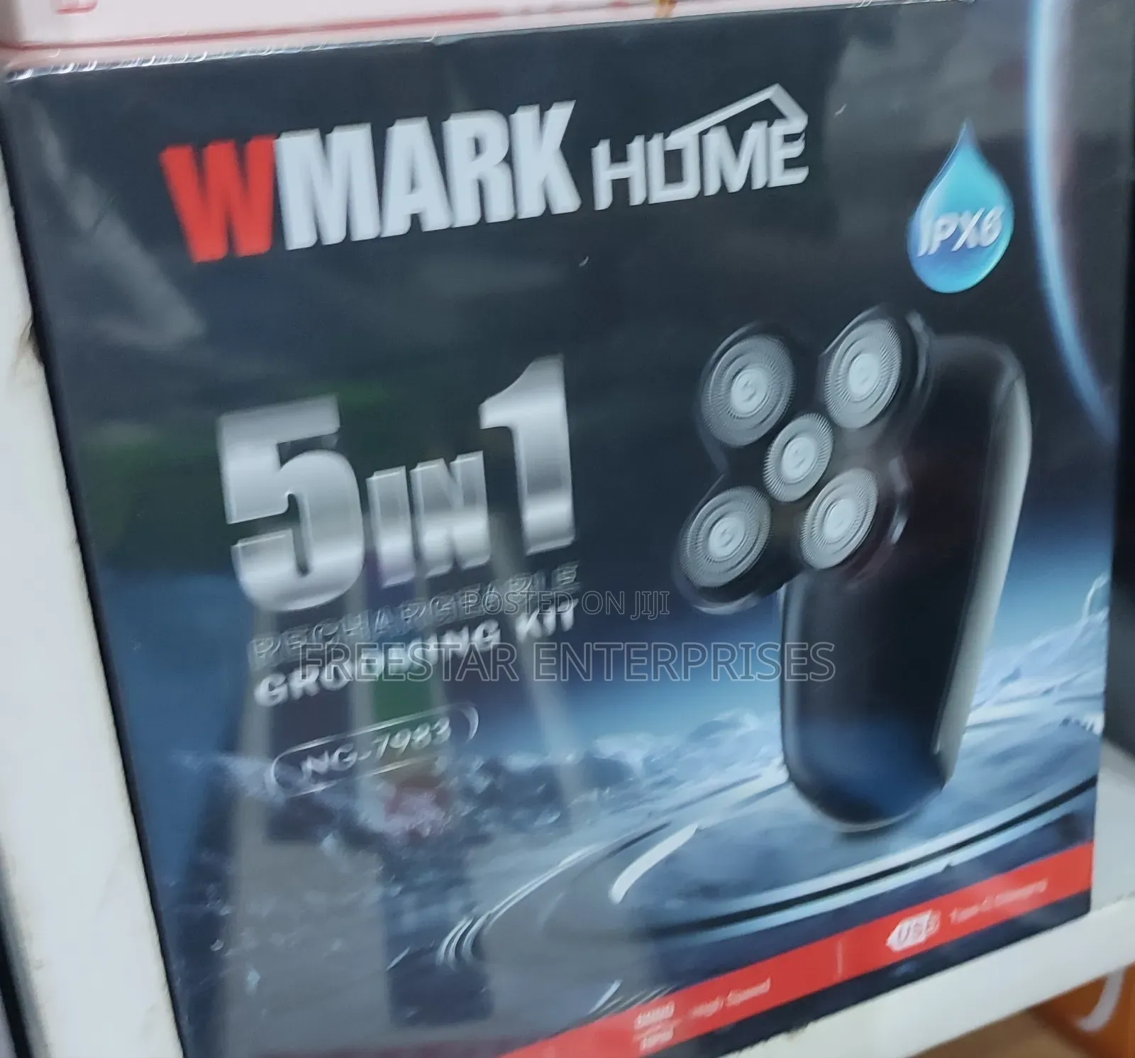Wmark 5 in 1 Rechargeable Shaver. Waterproof Shaver Trimmer
