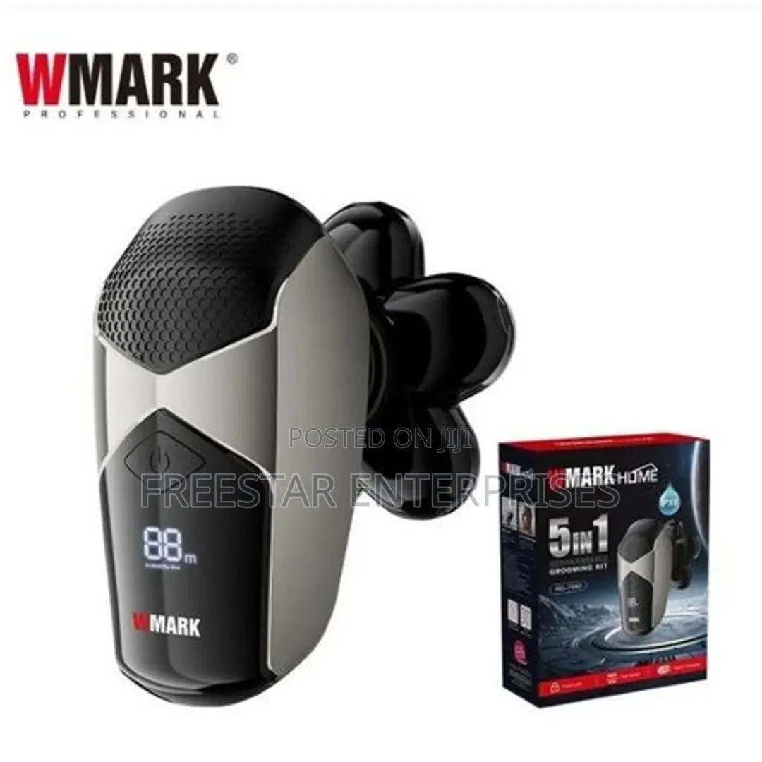 Wmark 5 in 1 Rechargeable Shaver. Waterproof Shaver Trimmer