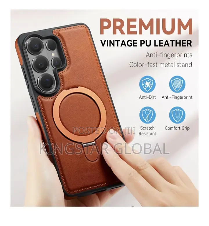 For Galaxy S26 Ultra Case With Stand Compatible Magsafe, Brown