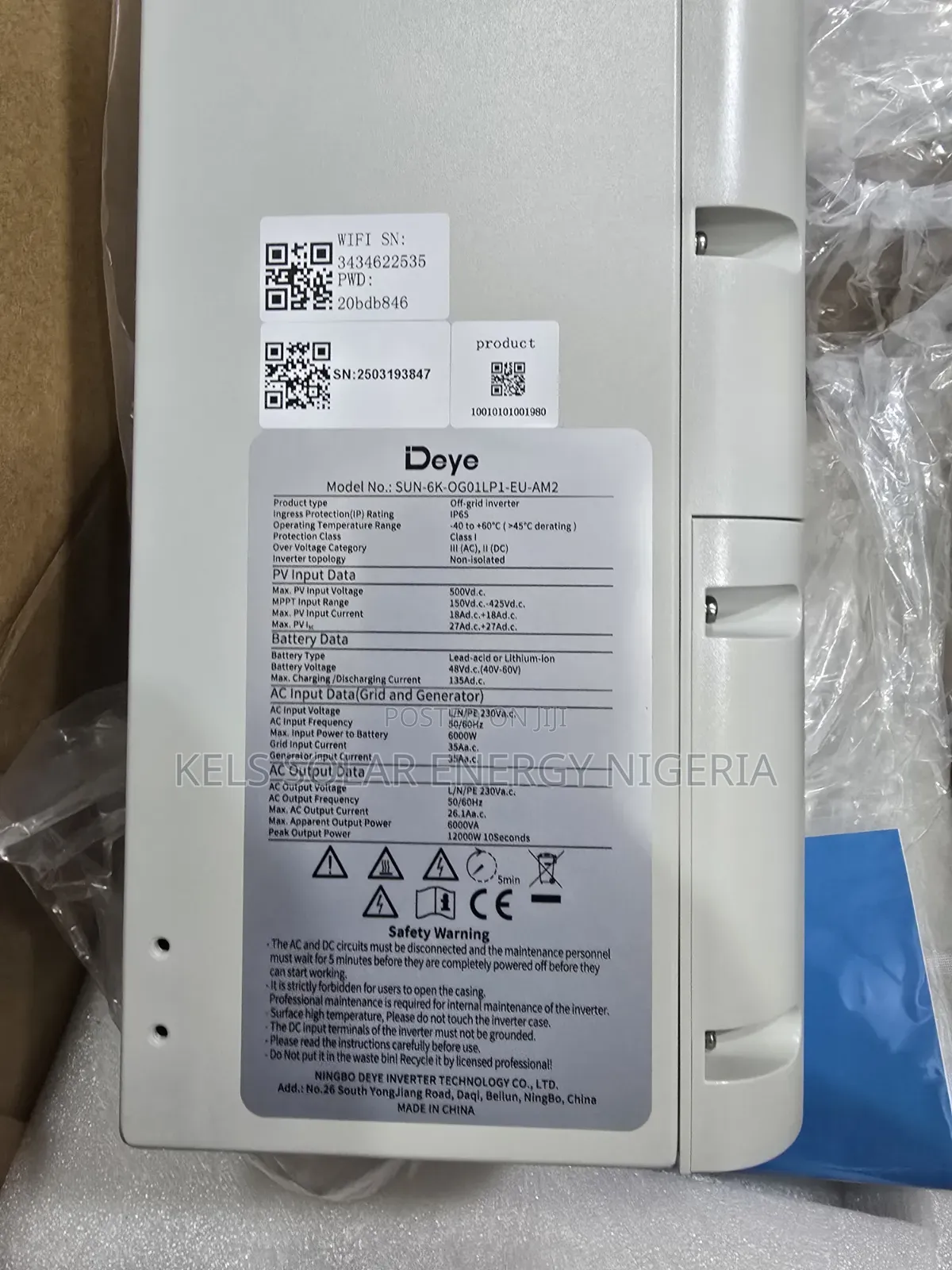 Deye 6kva Hybrid Inverter