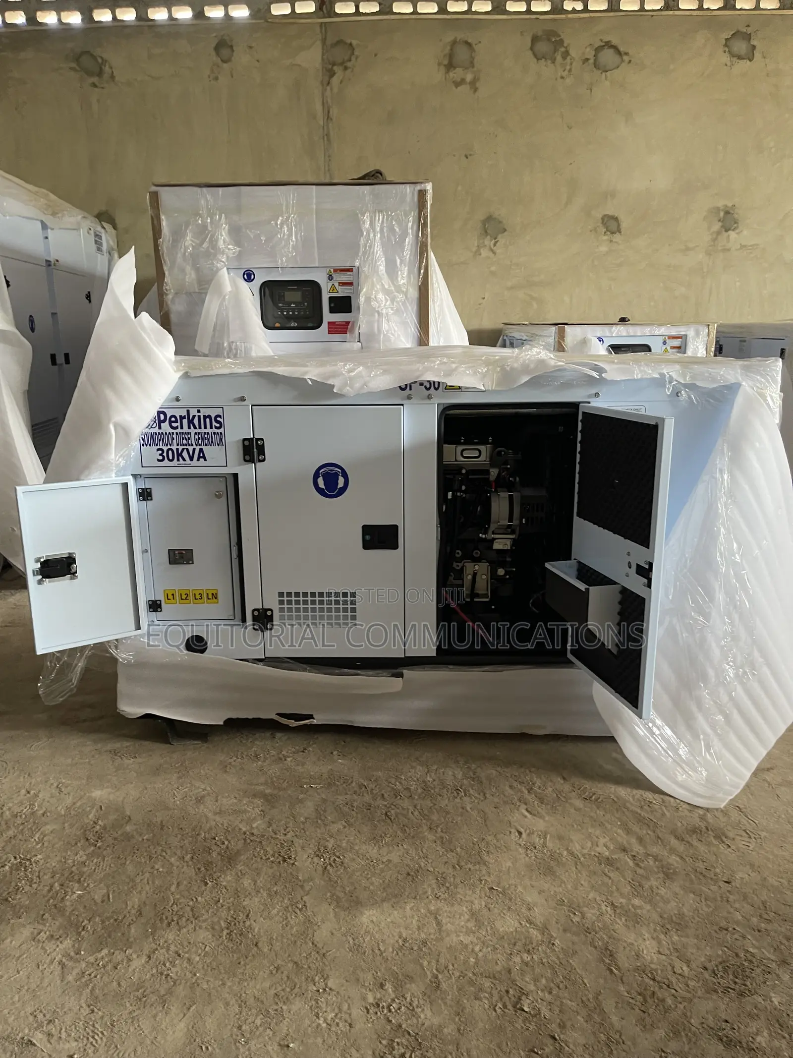 Perkins 30kVA Diesel Generator With Noise-Reducing Acoustic Enclosure