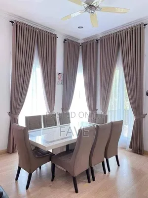 Dining Set and Sitting Room Curtain