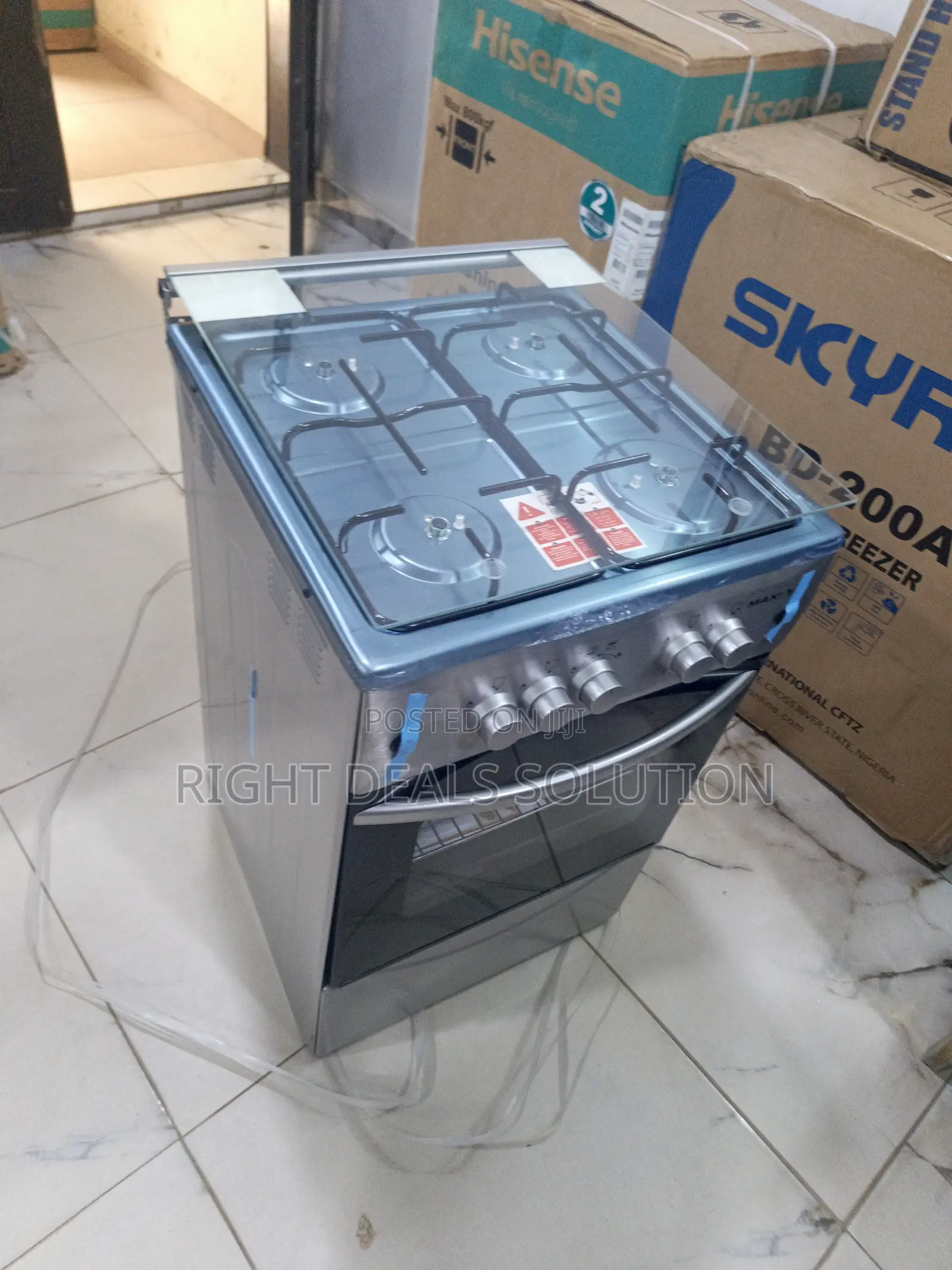 Maxi 5-Burner Stainless Cooking Range