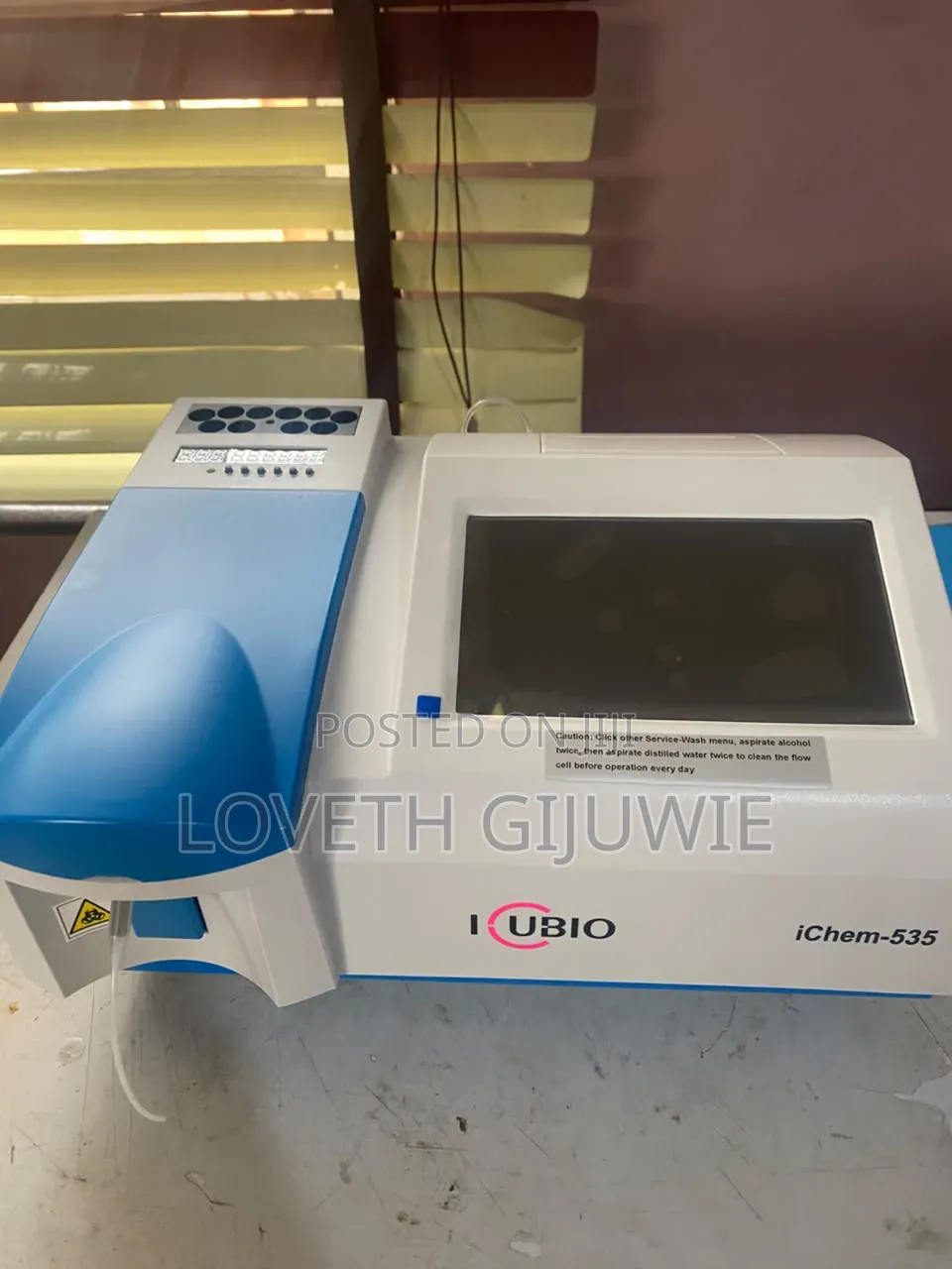 ICUBIO iChem-535 Semi-Automated Chemistry Analyzer