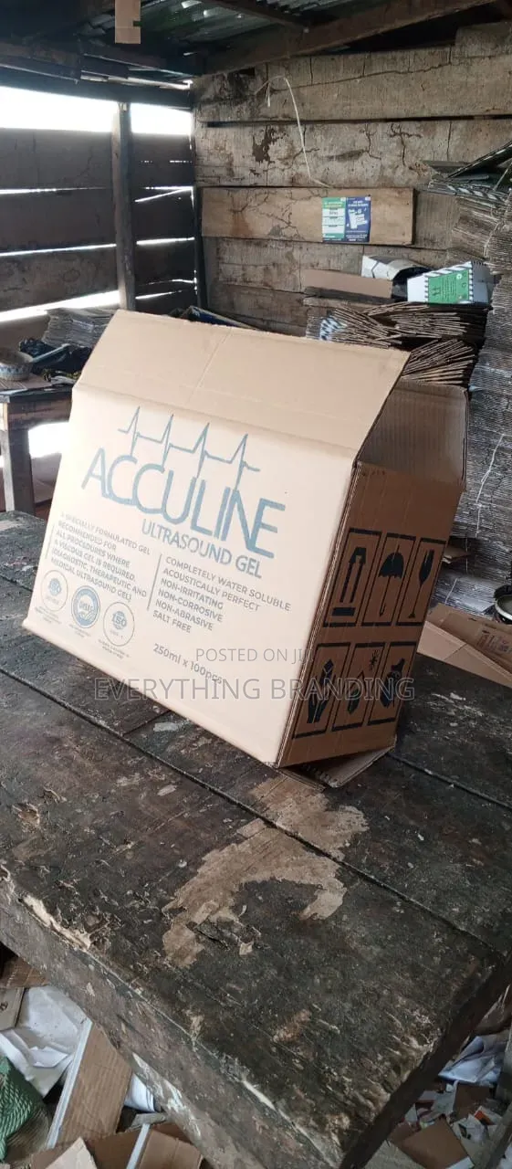 18x9x9in Brown Carton Box, Printed, 3ply, Light Duty