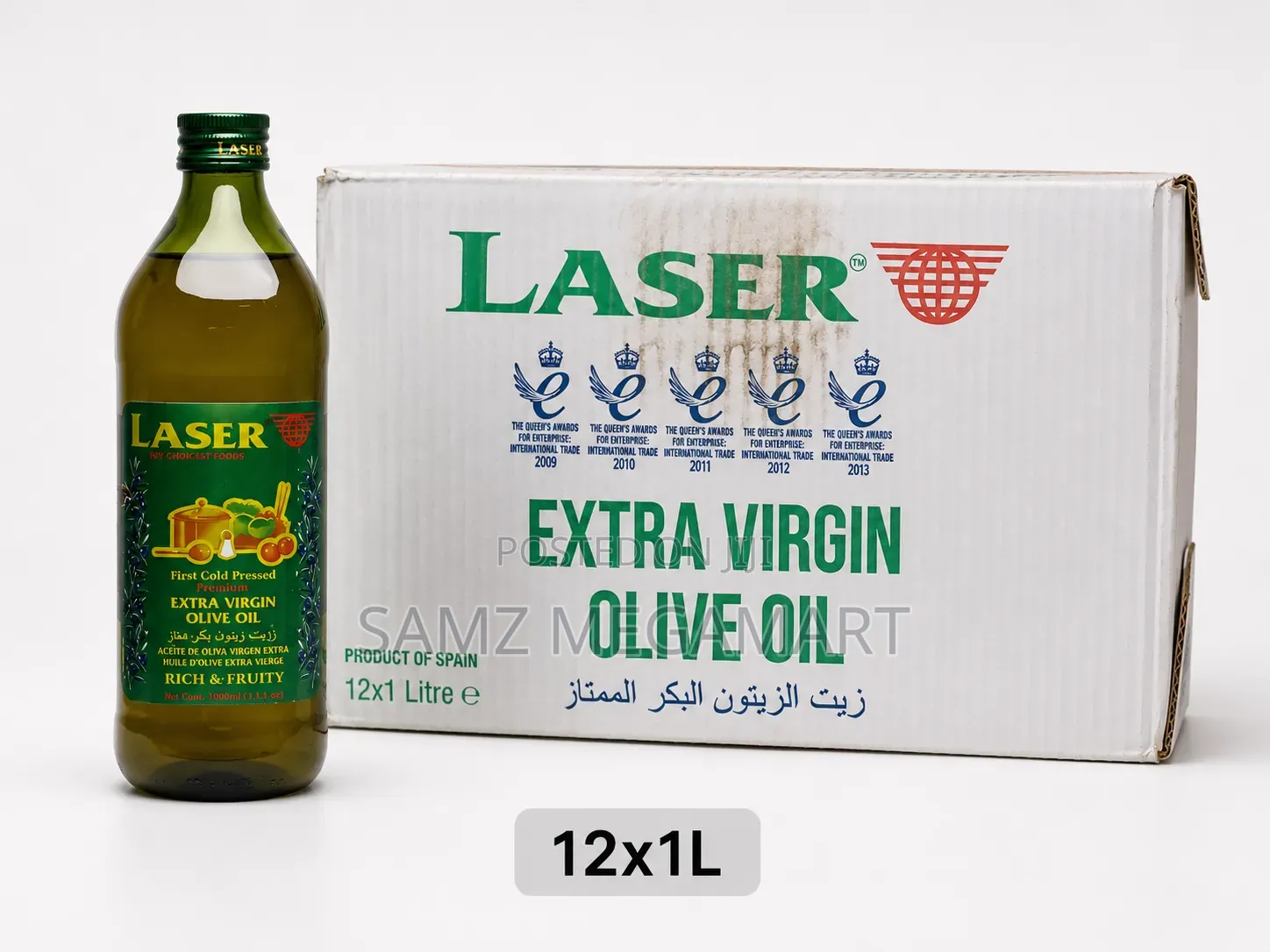 Laser Extra Virgin Olive Oil 12x1L