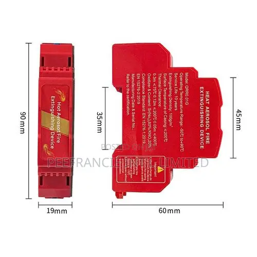 Heat Aerosol Fire Extinguisher Device