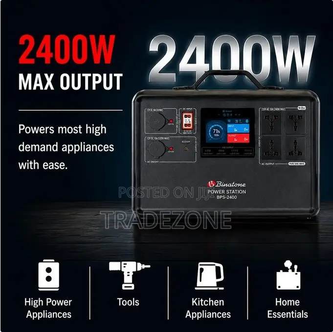 Binatone 2,240Wh Portable Power Station | BPS-2400