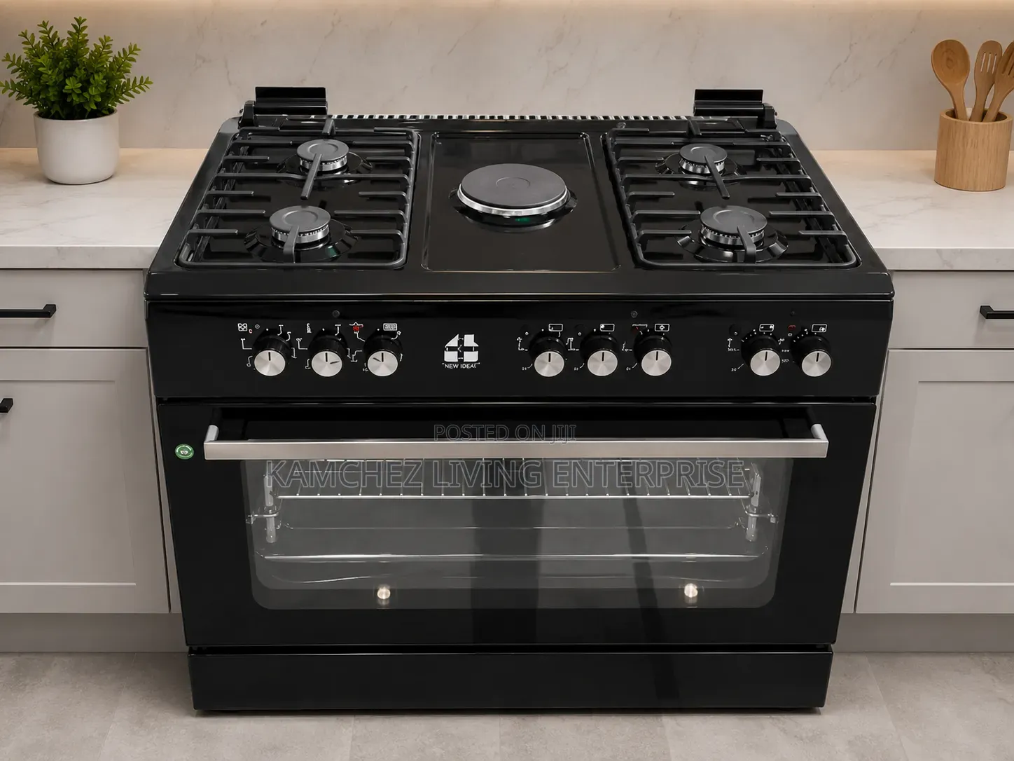 5 Burner Quality Hybrid Standing Gas Cooker With Oven and Grill