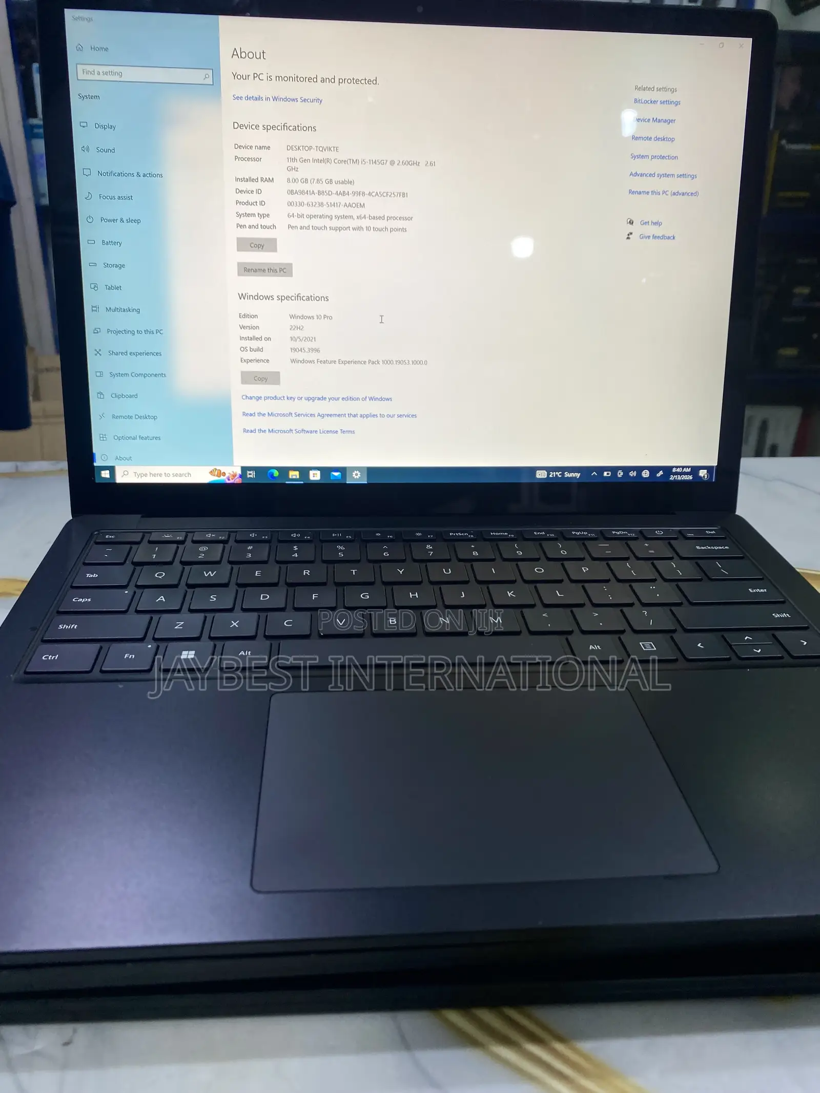 Laptop Microsoft Surface Laptop 4 8GB Intel Core i5 SSD 256GB