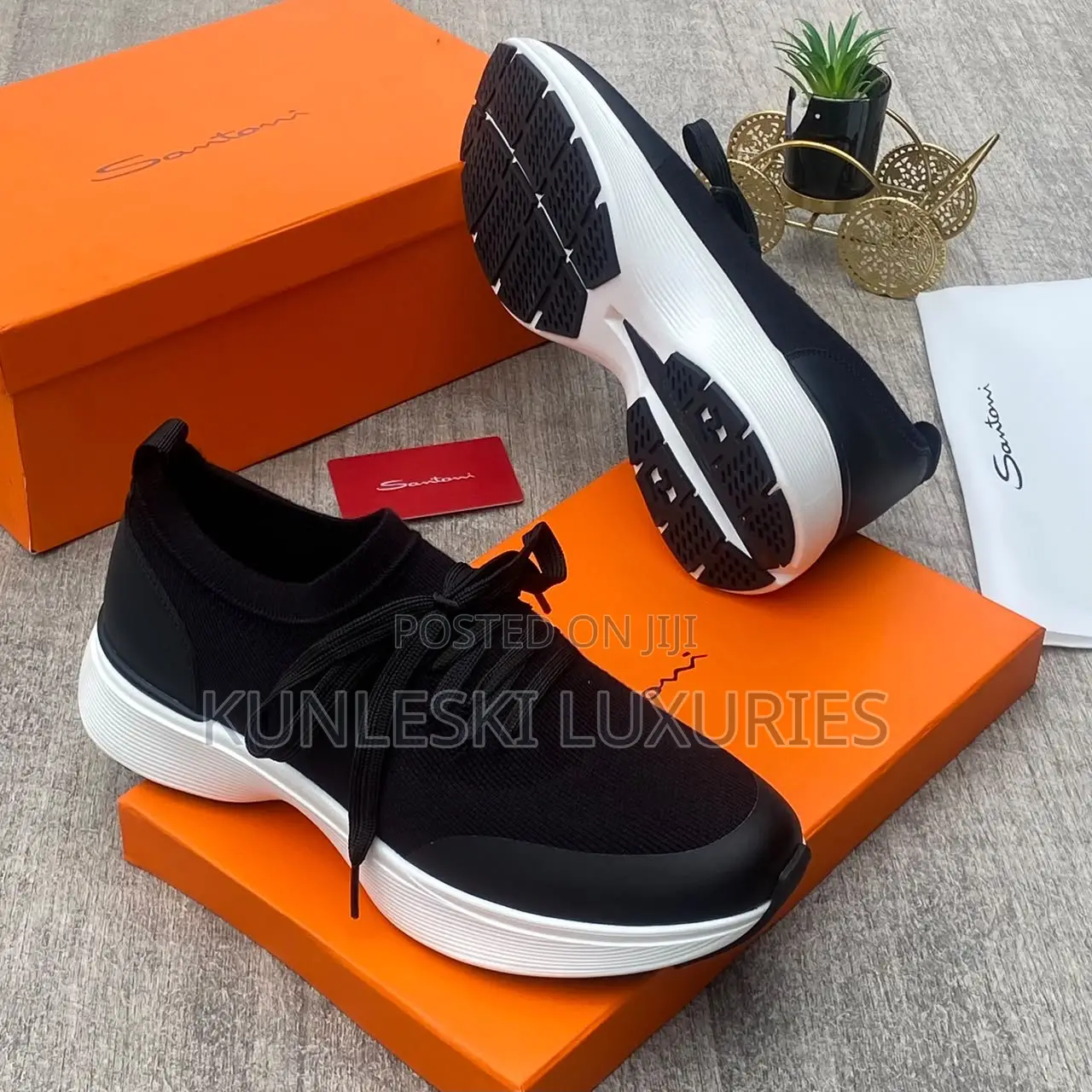Original Santoni Luxury Sneakers in 3 Colorways