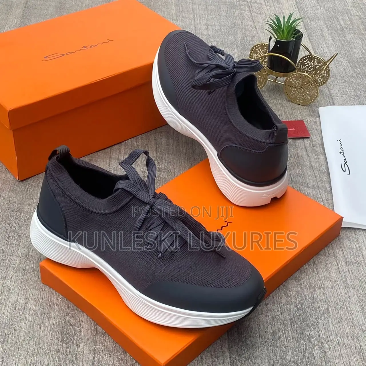 Original Santoni Luxury Sneakers in 3 Colorways