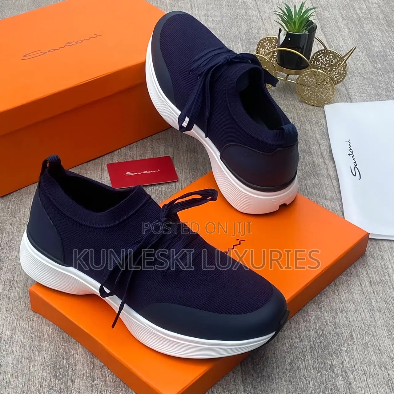 Original Santoni Luxury Sneakers in 3 Colorways