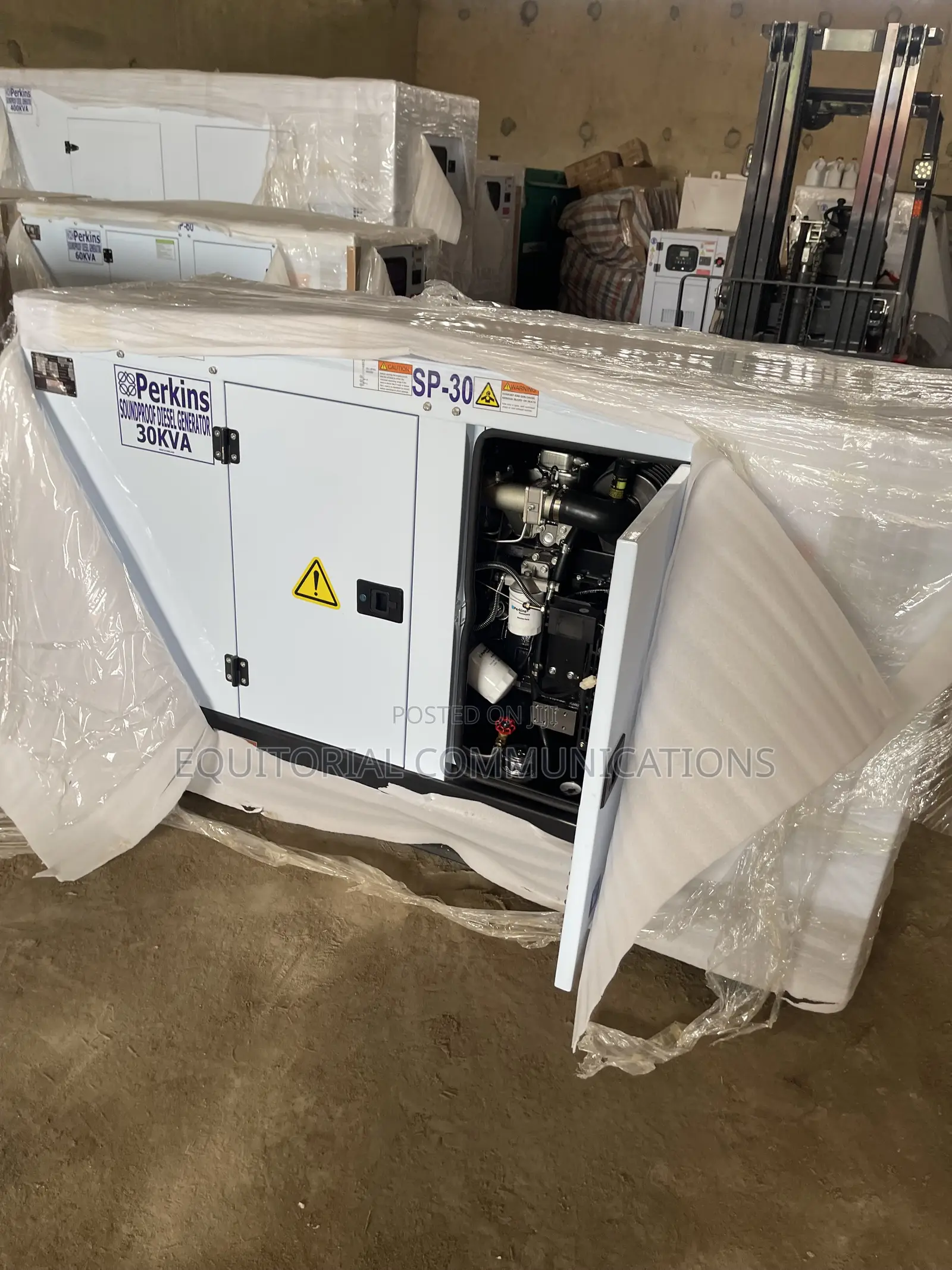 Perkins 30 kVA Generator With Soundproof Enclosure