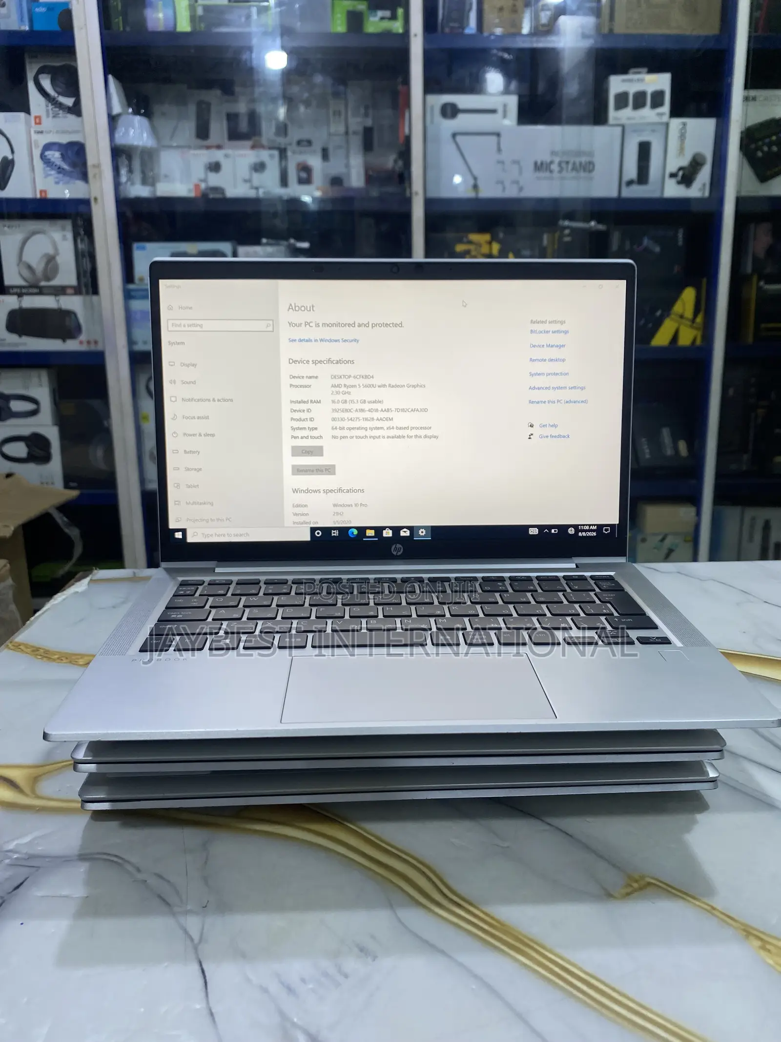 Laptop HP 16GB AMD Ryzen 5 SSD 256GB