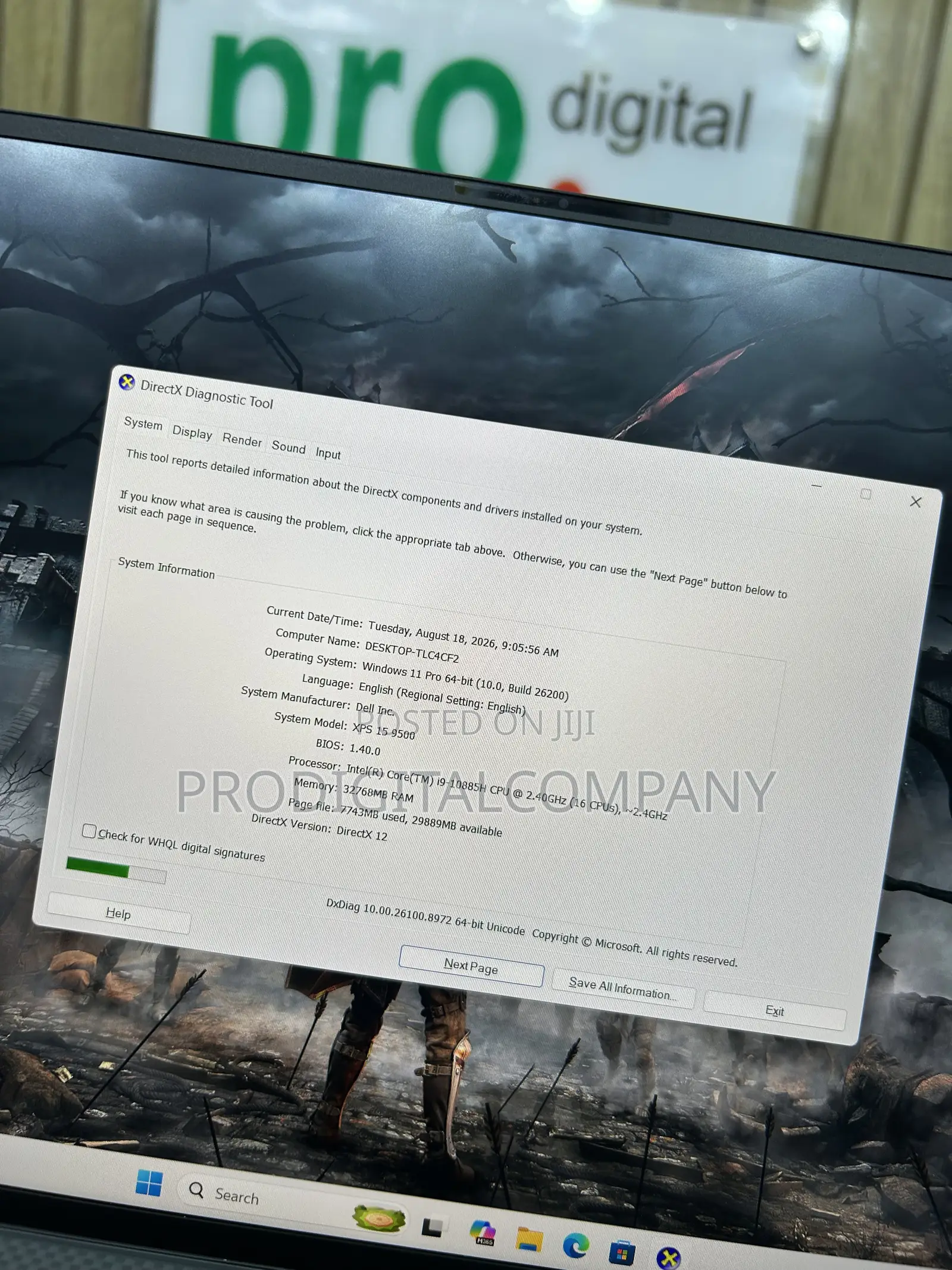 Laptop Dell XPS 15 9500 32GB Intel Core i9 SSD 1T