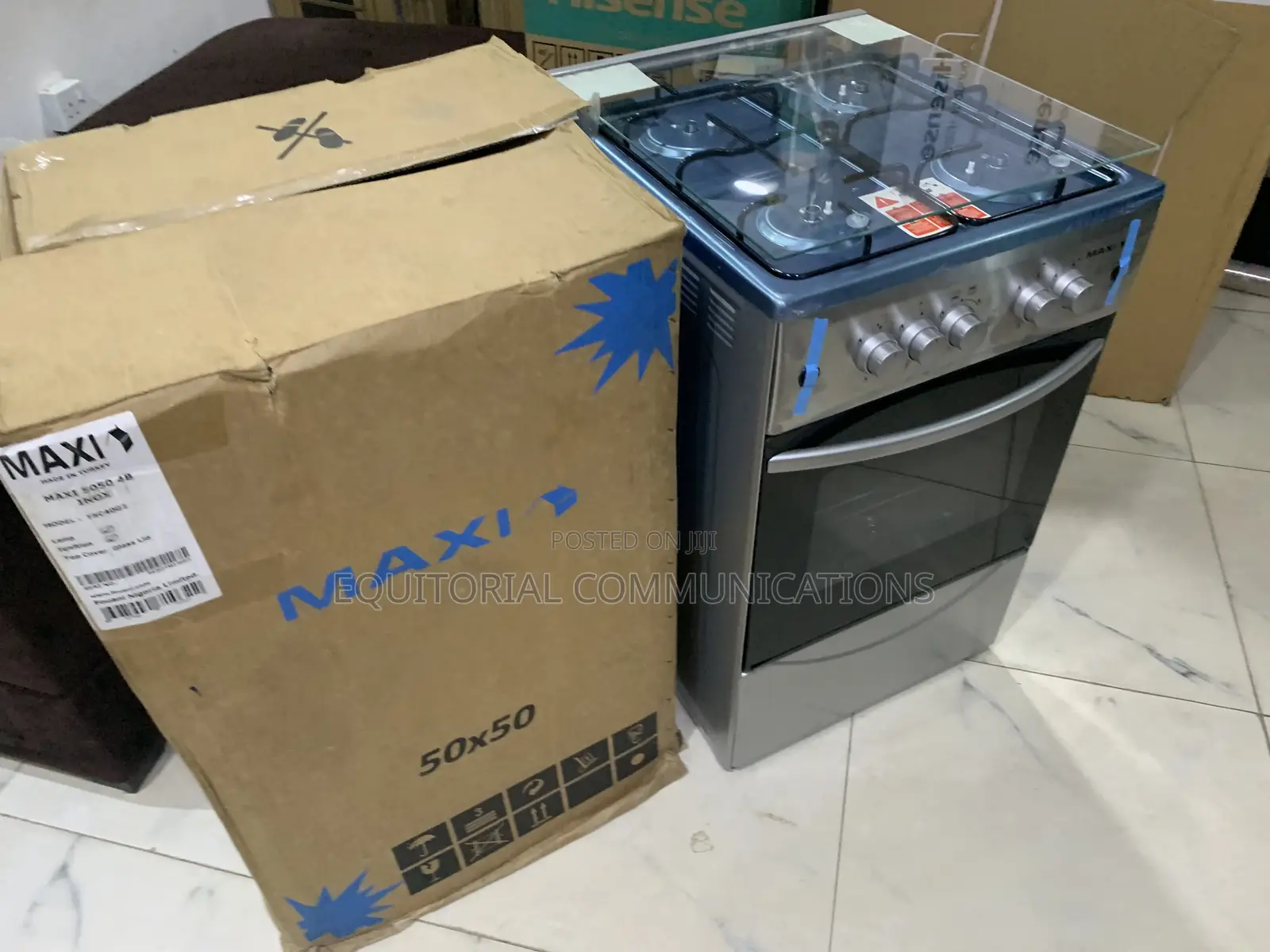 Maxi 5050 Inox Gas Range – More Burners, More Cooking Freedom