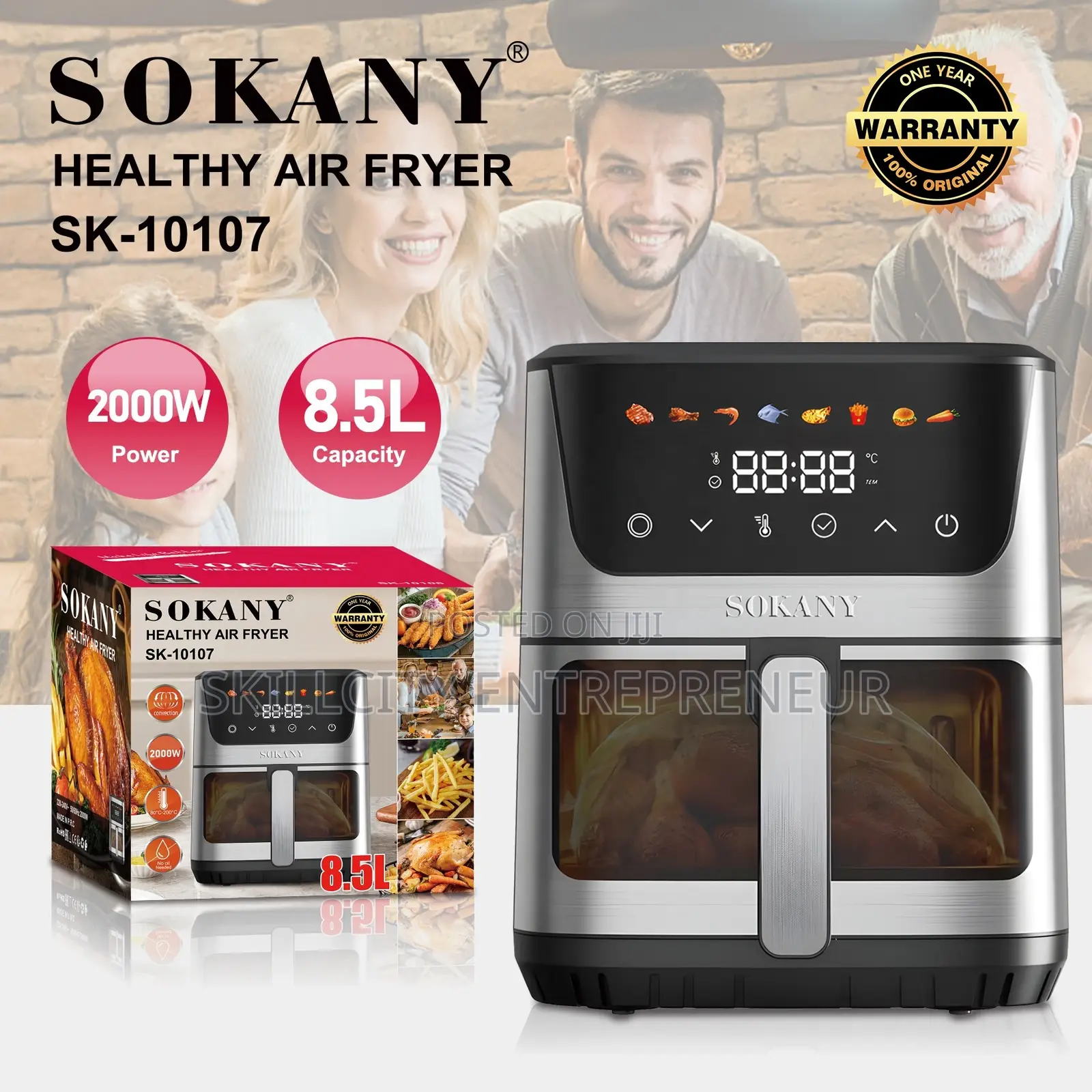 Sokany 8.5L Digital Air Fryer
