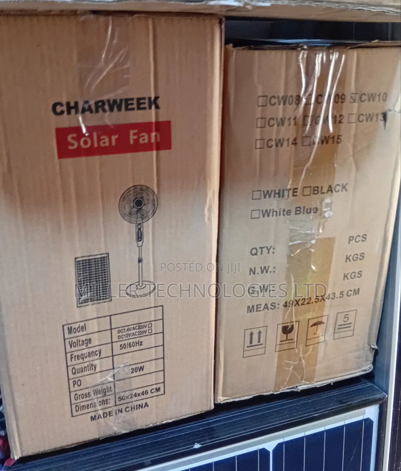 16inch Charweek Solar Rechargeable Fan