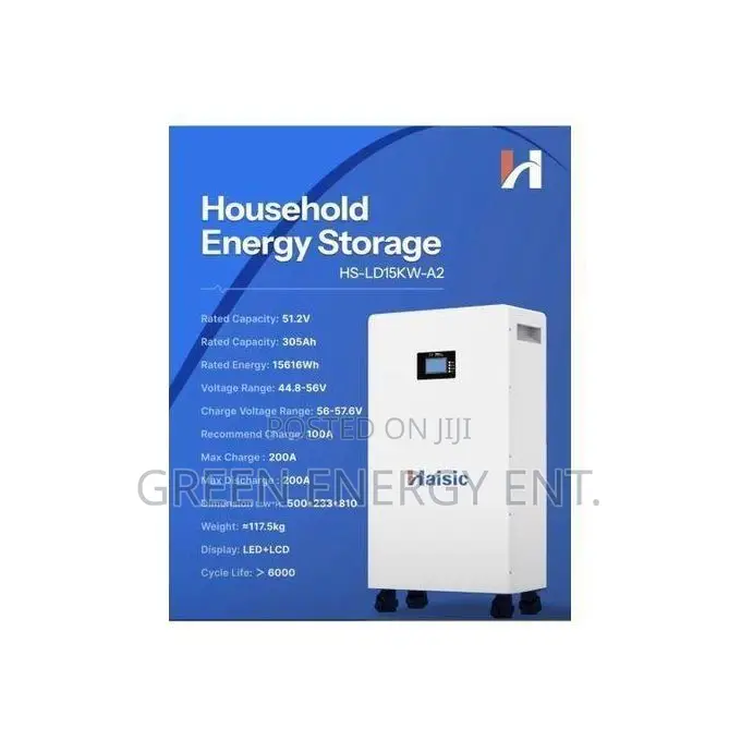 Bundle: Haisic 8KVA Inverter + 15KWh Battery + 600W Solar Panels (X12)