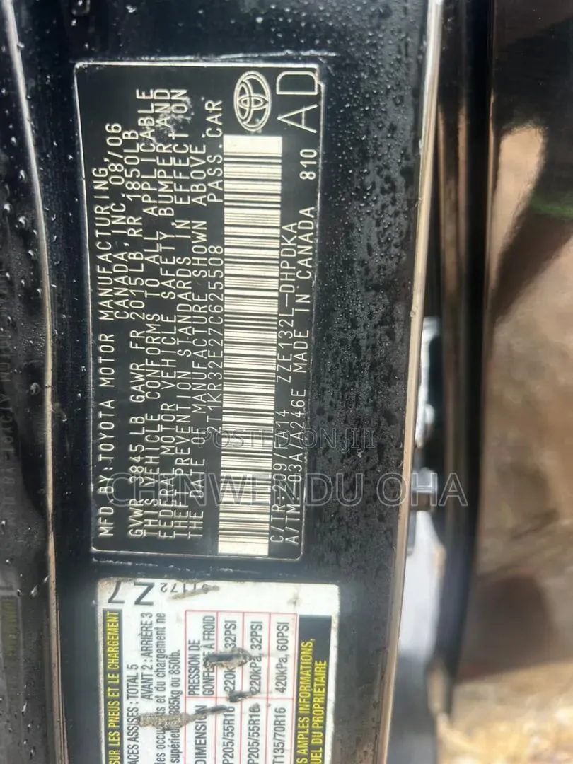 Toyota Matrix 2005 Black