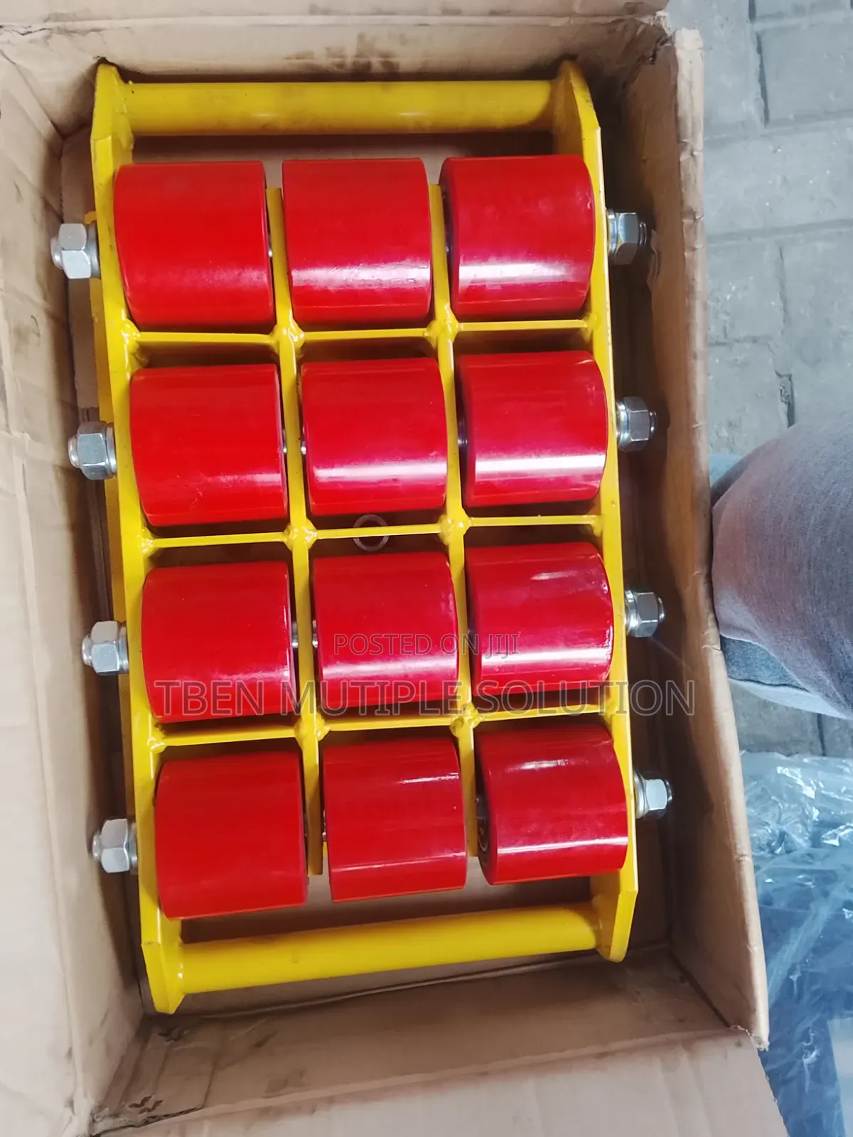 Industrial 20ton Cargo Trolley / Machinery Skate Roller