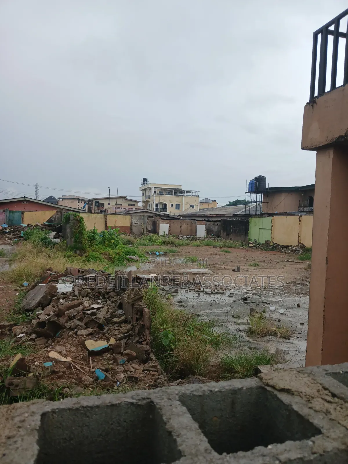 Prime Commercial 2 Plots of Land Facing the Road at Funmilayo