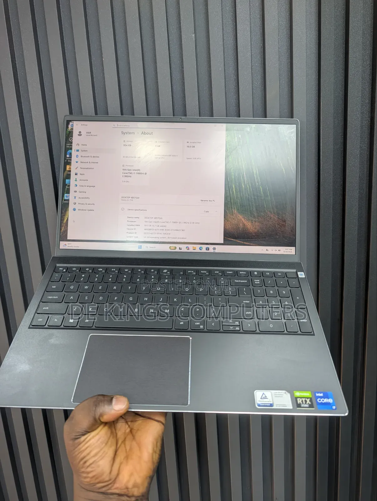 Laptop Dell Vostro 7510 16GB Intel Core i7 SSD 1T