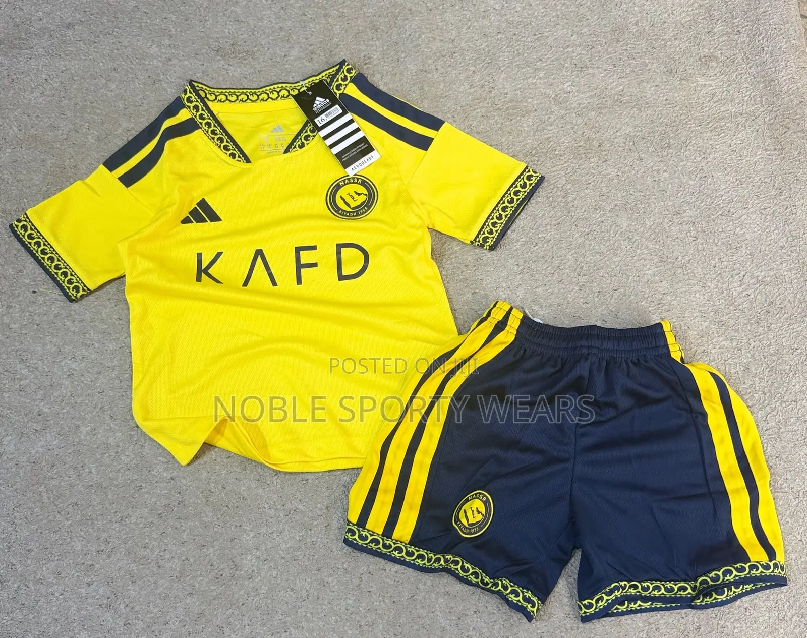 Al Nassr Kid Jerseys Aged 1 Year to 14 Years Children Jersey.