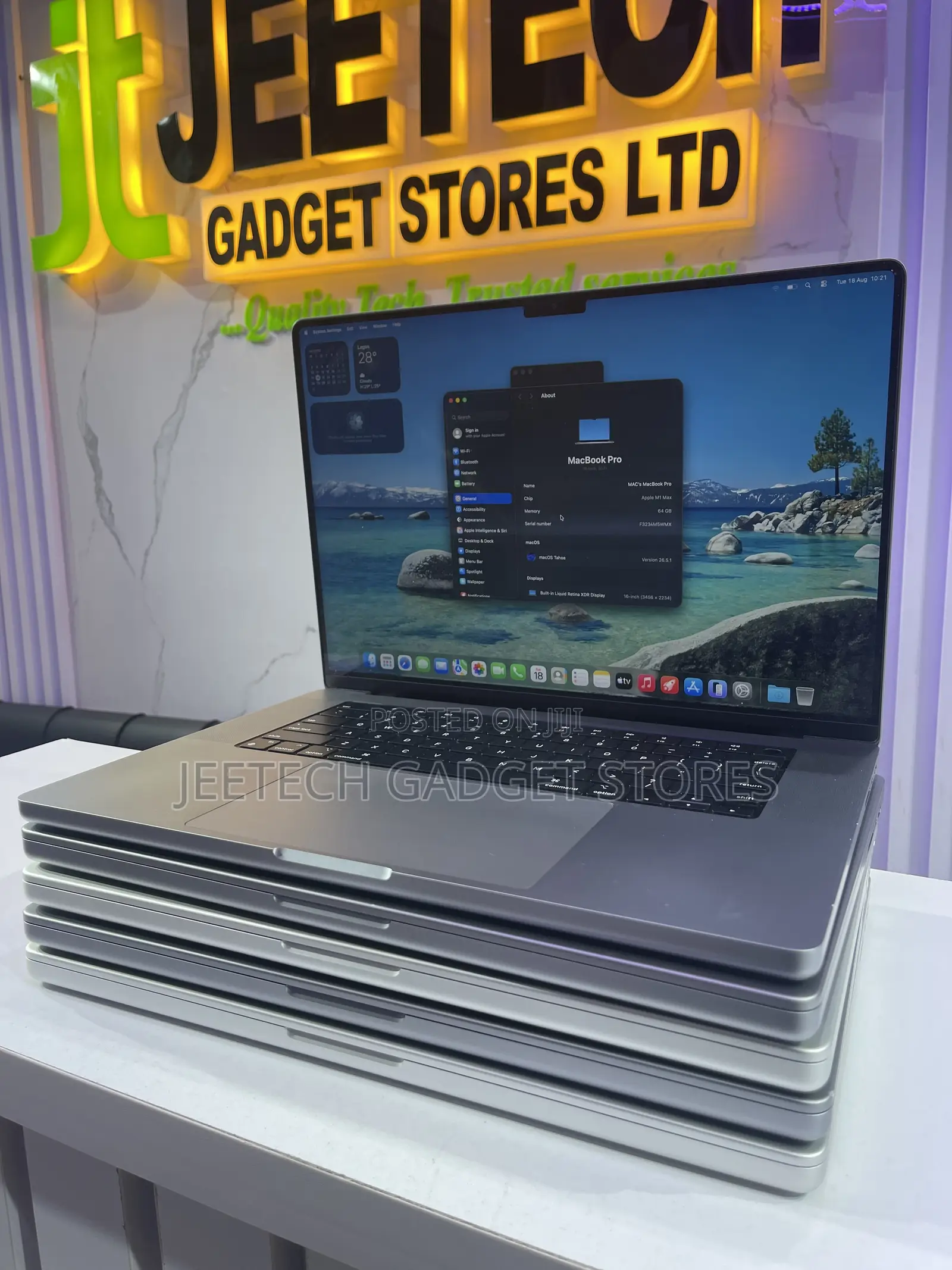 Laptop Apple MacBook Pro 2021 M1 16GB Apple M1 Pro SSD 1T