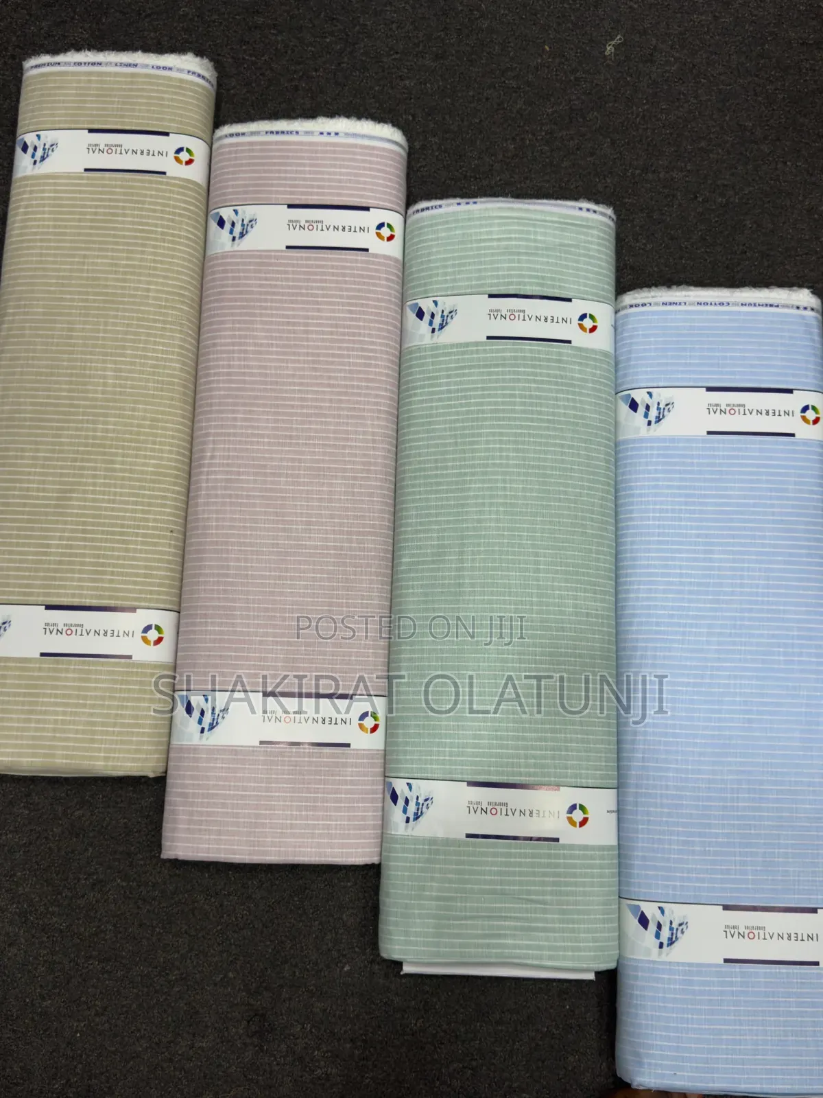 Quality Belgium Stripes Linen 8500 Per Yard