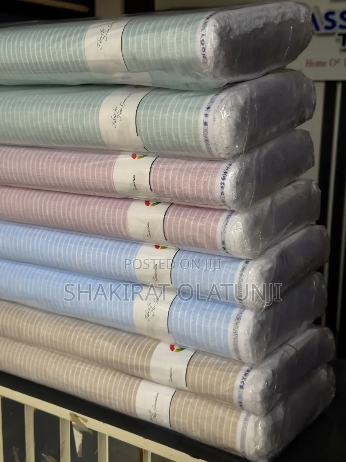 Quality Belgium Stripes Linen 8500 Per Yard