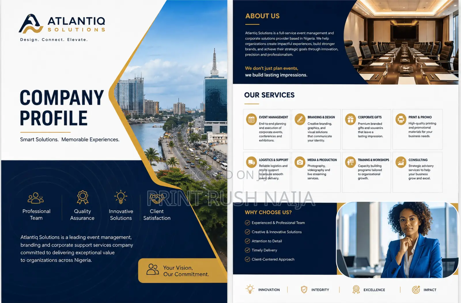Corporate Brochure Company Profile Printing in Victoria Island