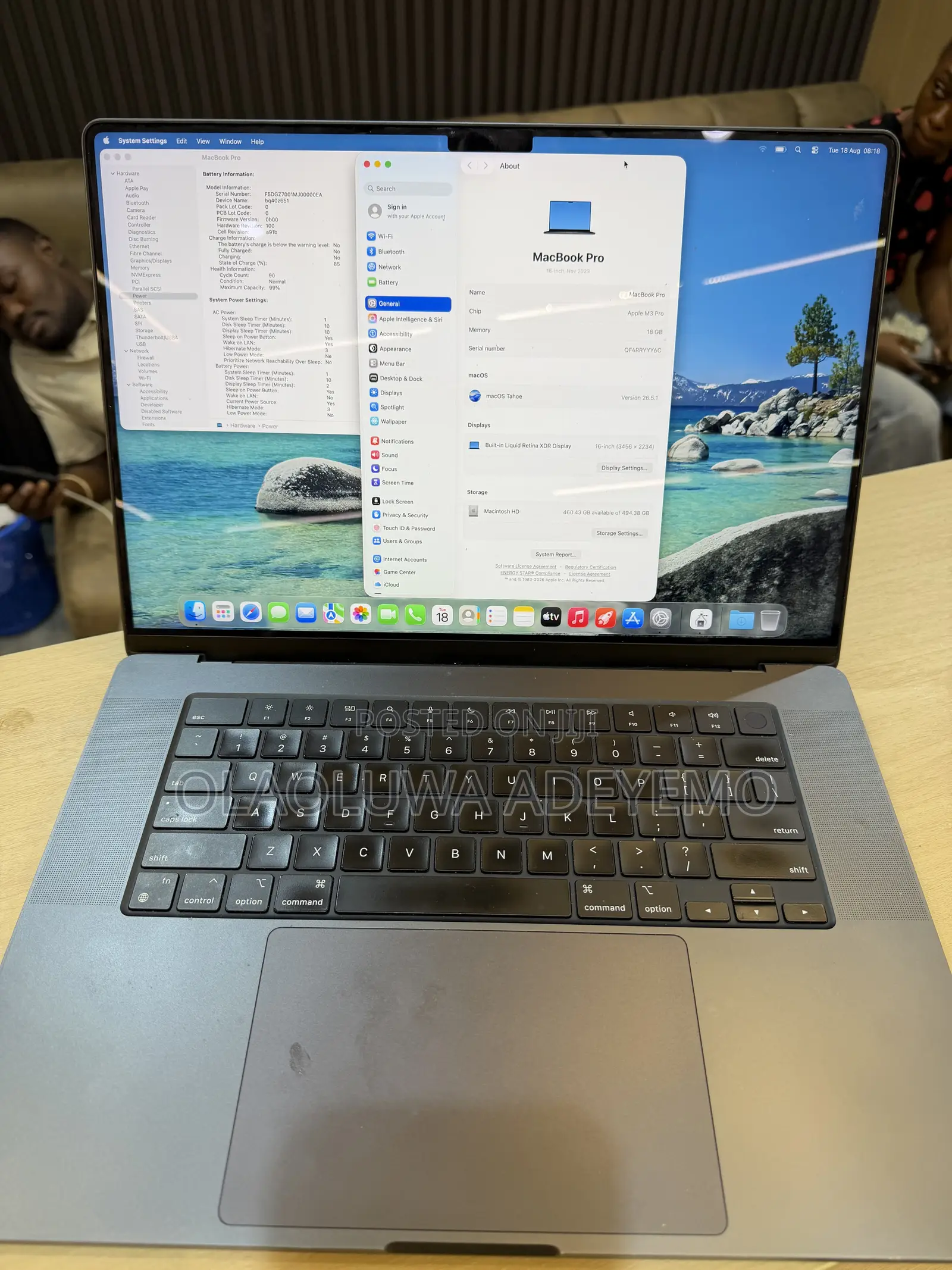 Laptop Apple MacBook Pro 2023 M3 Pro 18GB Apple M3 Pro SSD 500GB