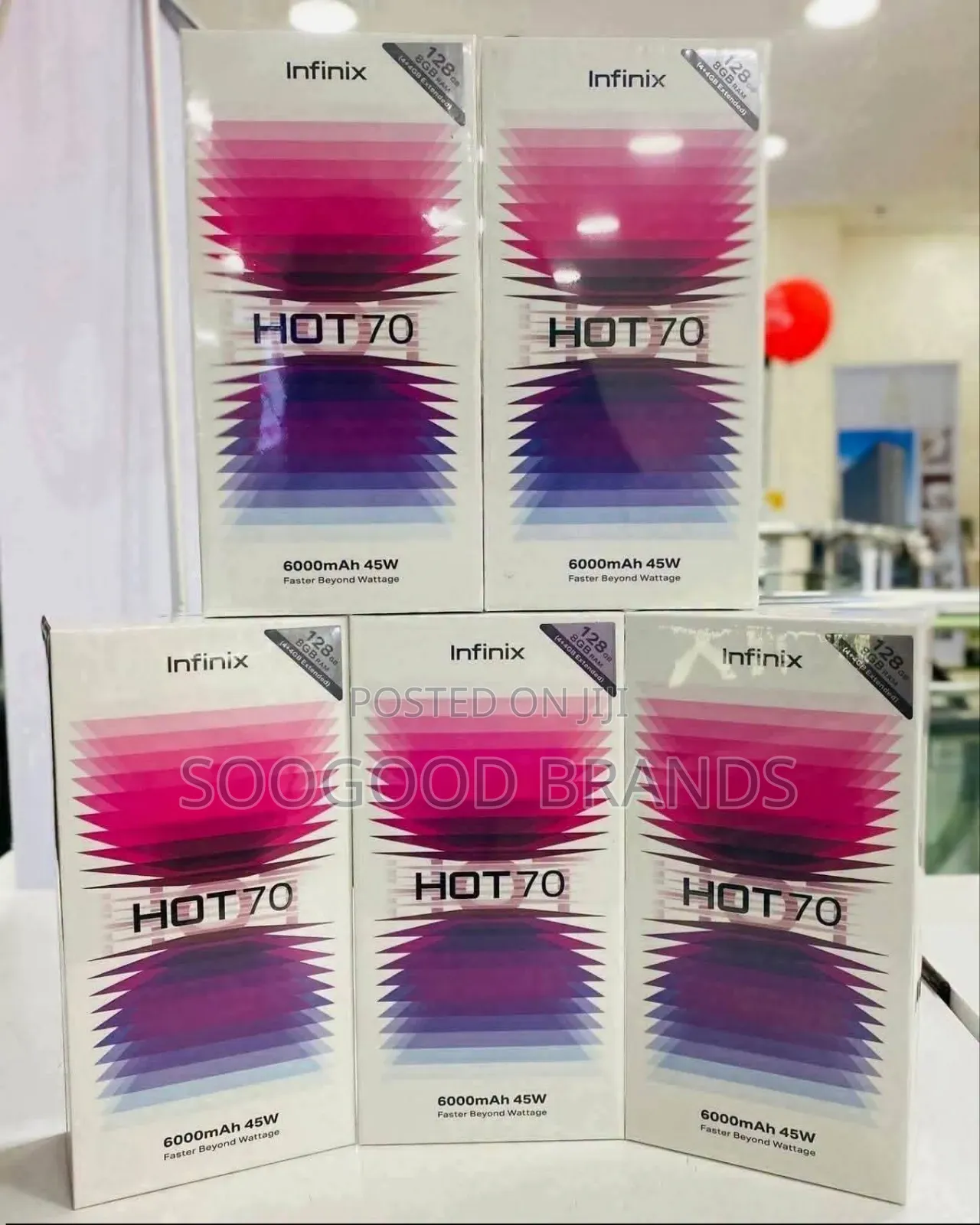 New Infinix Hot 70 128 GB Black