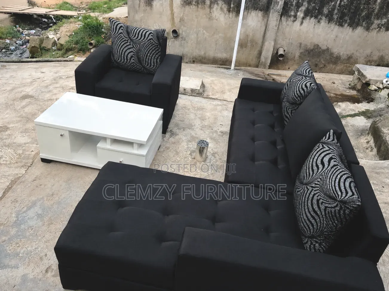 Well Furnished L Shape Sofas and a Single Seater With Center