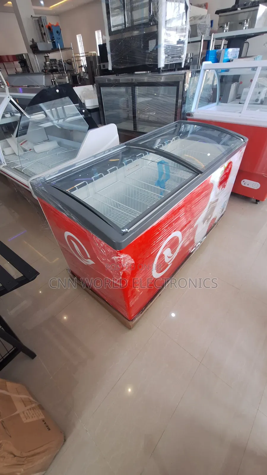 High Quality RUTH Showcase Chiller Freezer for Ice Cream Warranty